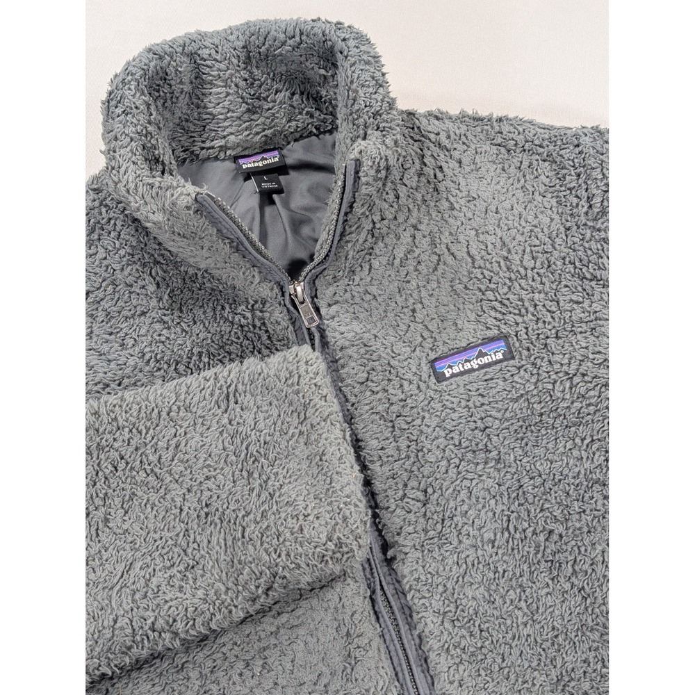 Patagonia Jacket Women's Large Gray Los Gatos Fleece Full Zip Outdoor Hiking